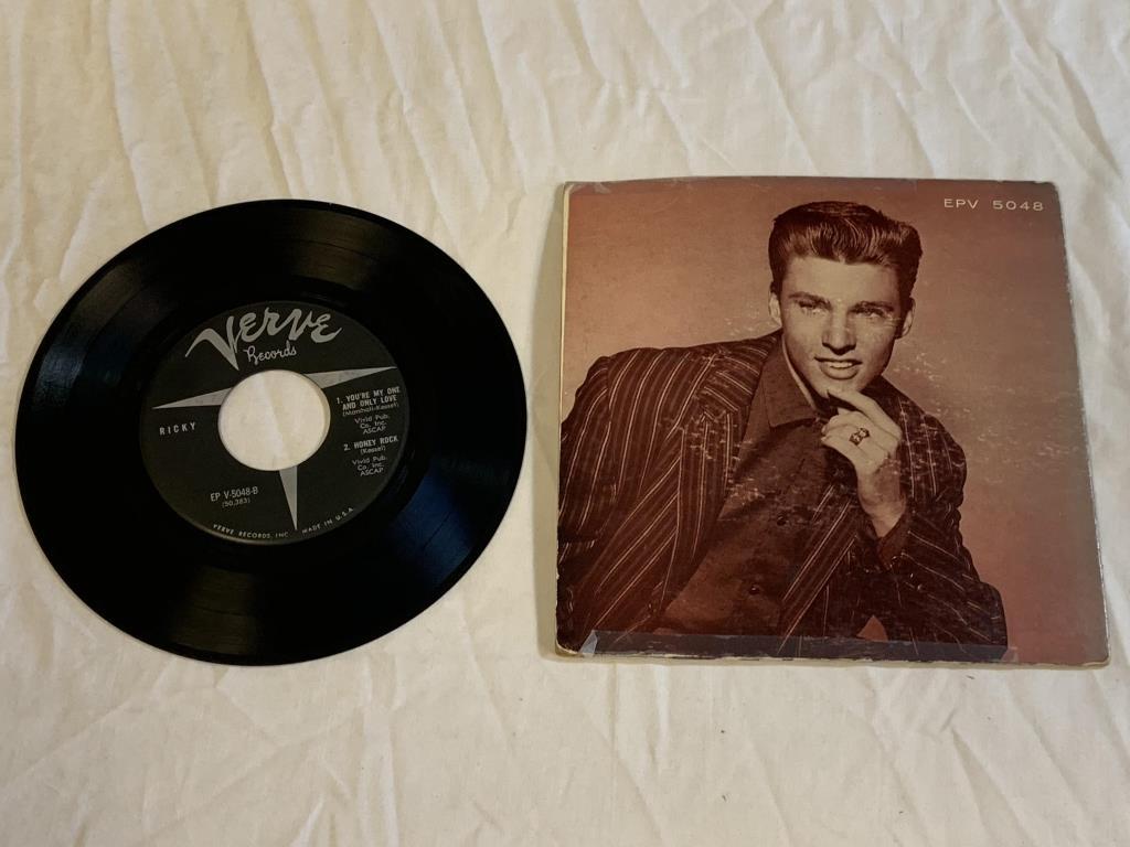 RICKY NELSON Self Titled 45 RPM EP Record 1957