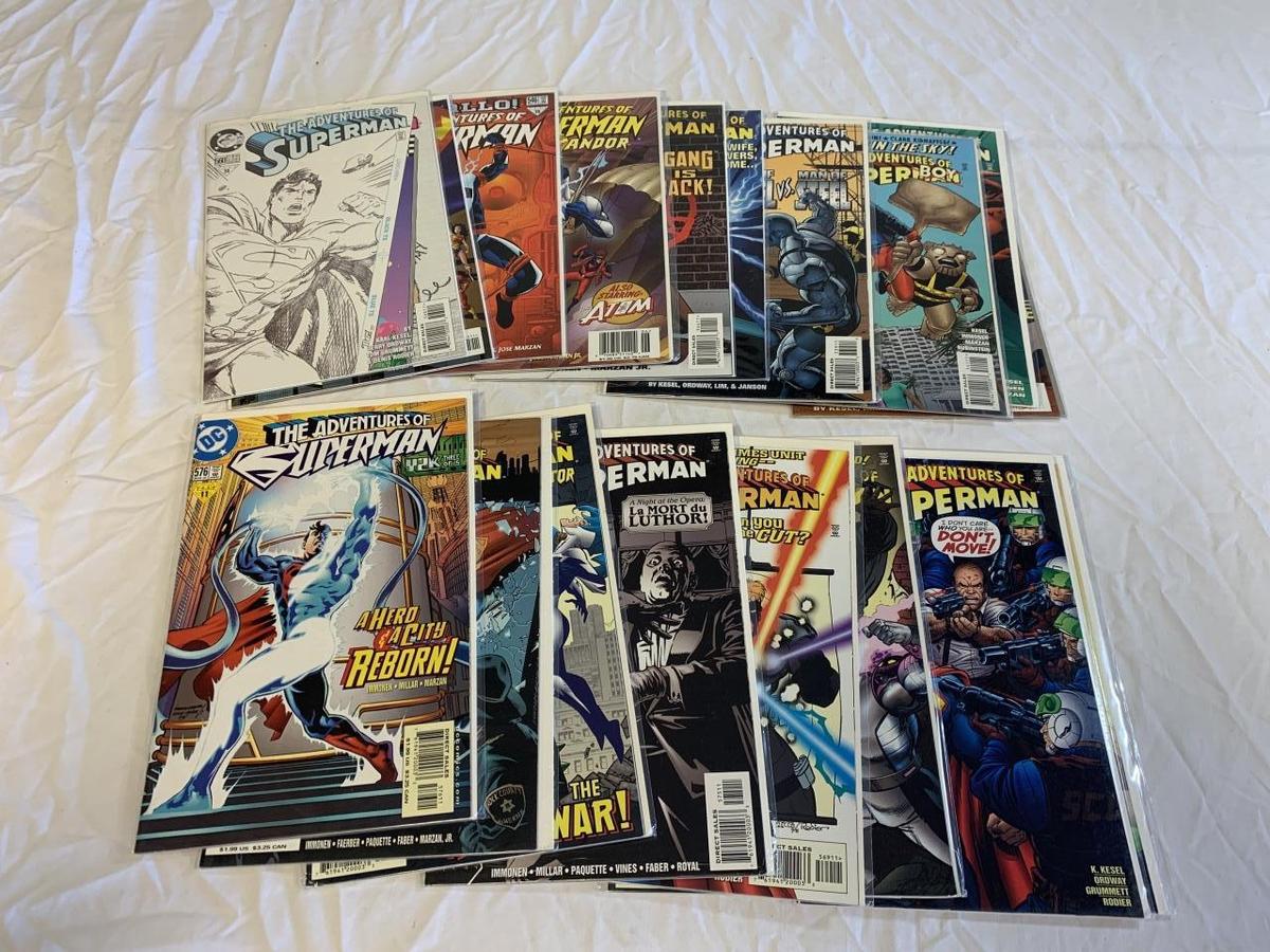 Lot of 18 SUPERMAN The Adventures Of DC Comics