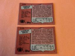 (2) CHARLES HALEY 1987 Topps Football ROOKIE Cards