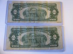 Pair of Series 1953/1953A $2 Red Notes