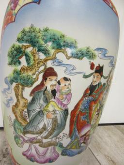 Large Ceramic Asian Design Vase