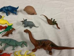 Lot of Plastic Dinosaur Figures Toys