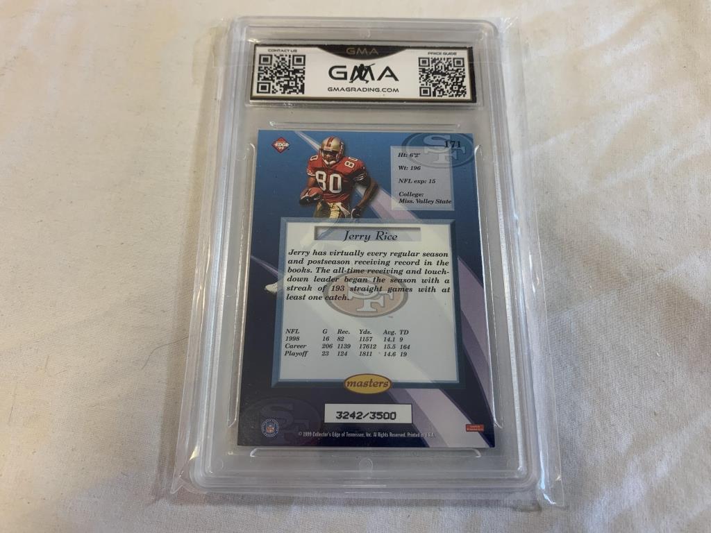 JERRY RICE 1999 Edge Masters Graded 8.5 NM-MT+