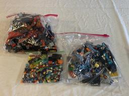 Lot of 3 Ziploc Bags of Legos Parts & accessories