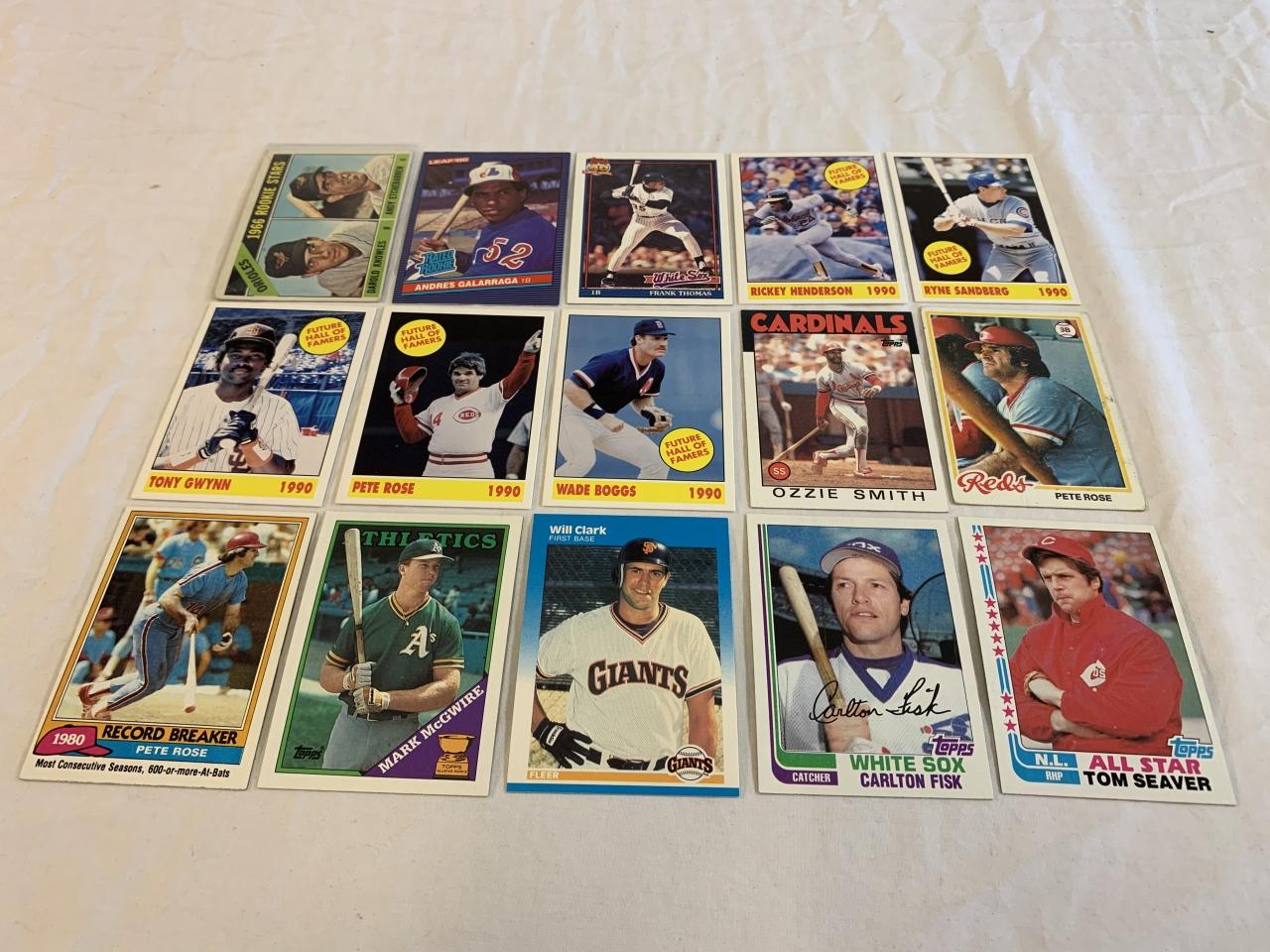 Lot of 100 Baseball Cards STARS