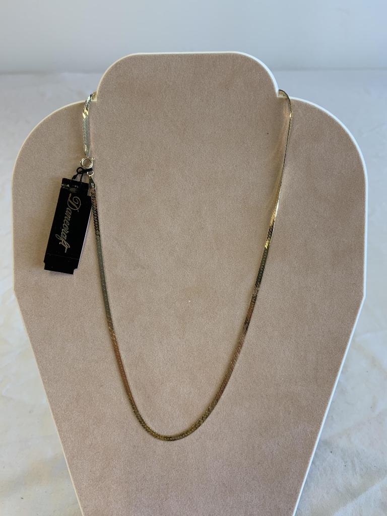 24KT Gold Over Sterling Silver 18" Necklace-NEW