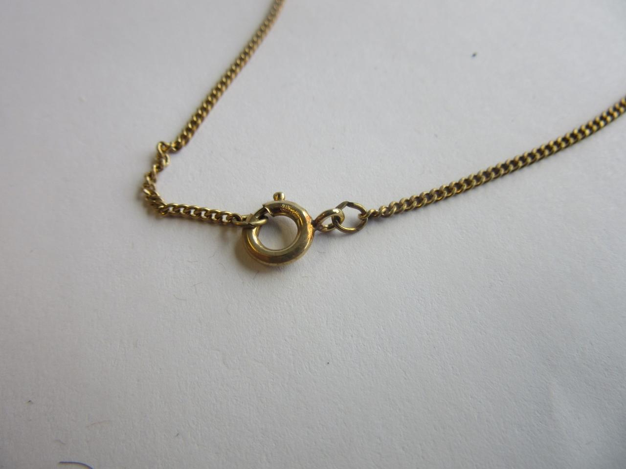 Gents 12K Gold Filled Pendant Necklace