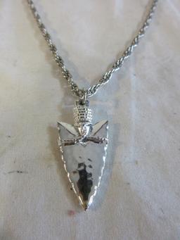 Theda Sterling Silver Arrowhead Pendant Necklace