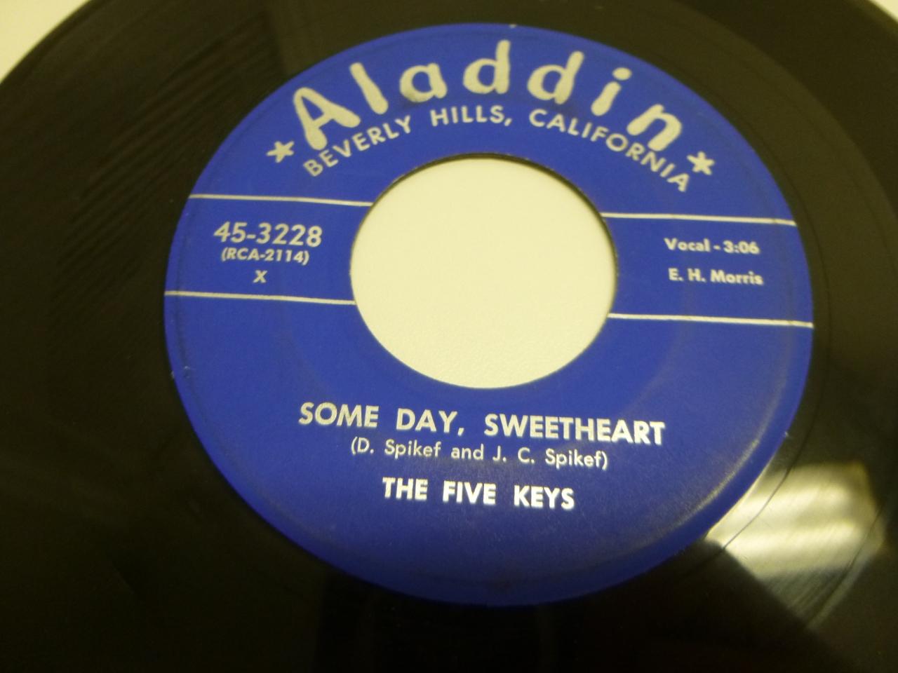 THE FIVE KEYS Some Day, Sweatheart 45 RPM Record 1