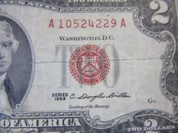 Series 1963 $2 Red Note