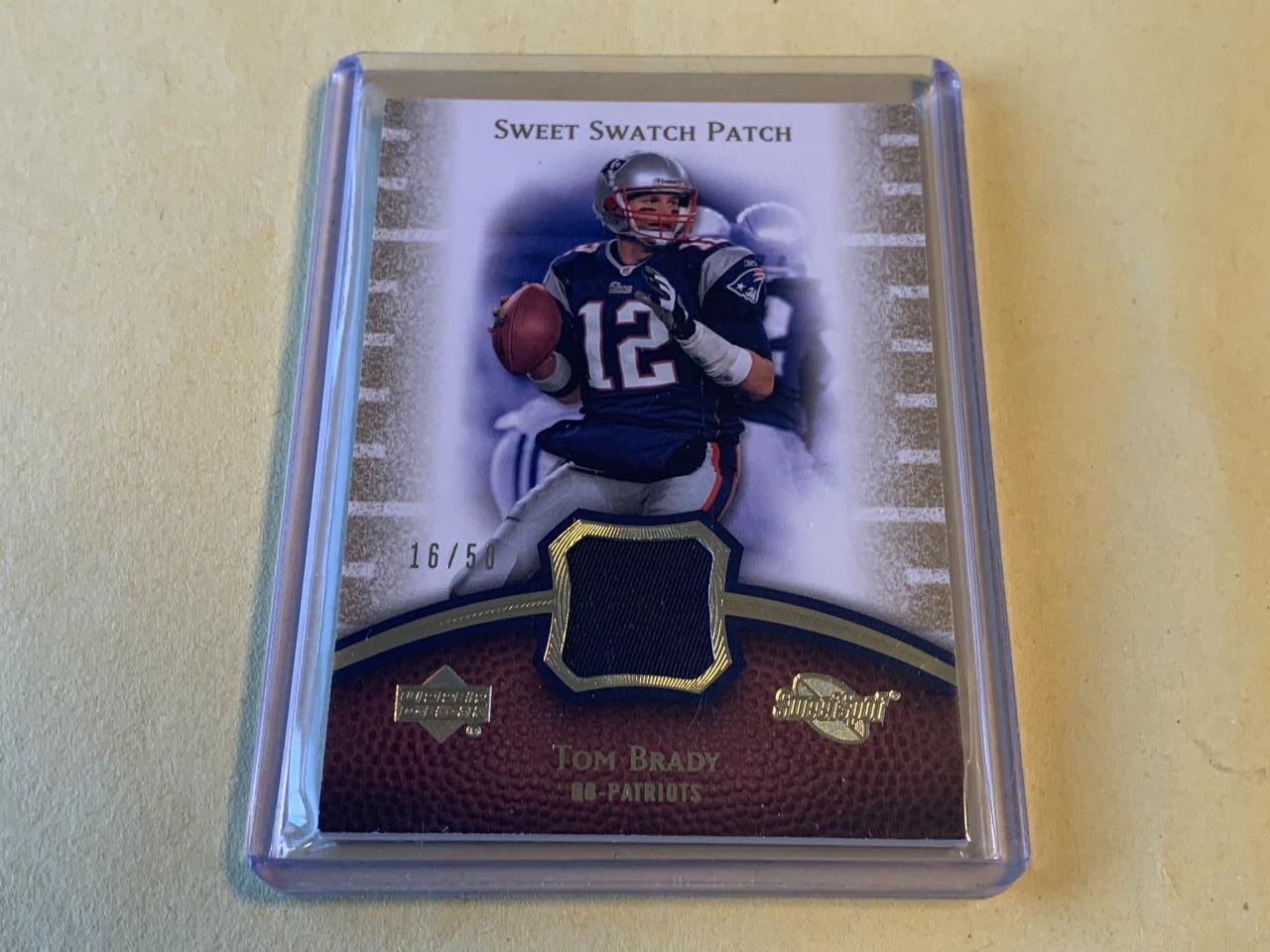 TOM BRADY 2007 Sweet Spot JERSEY 16/50 Card