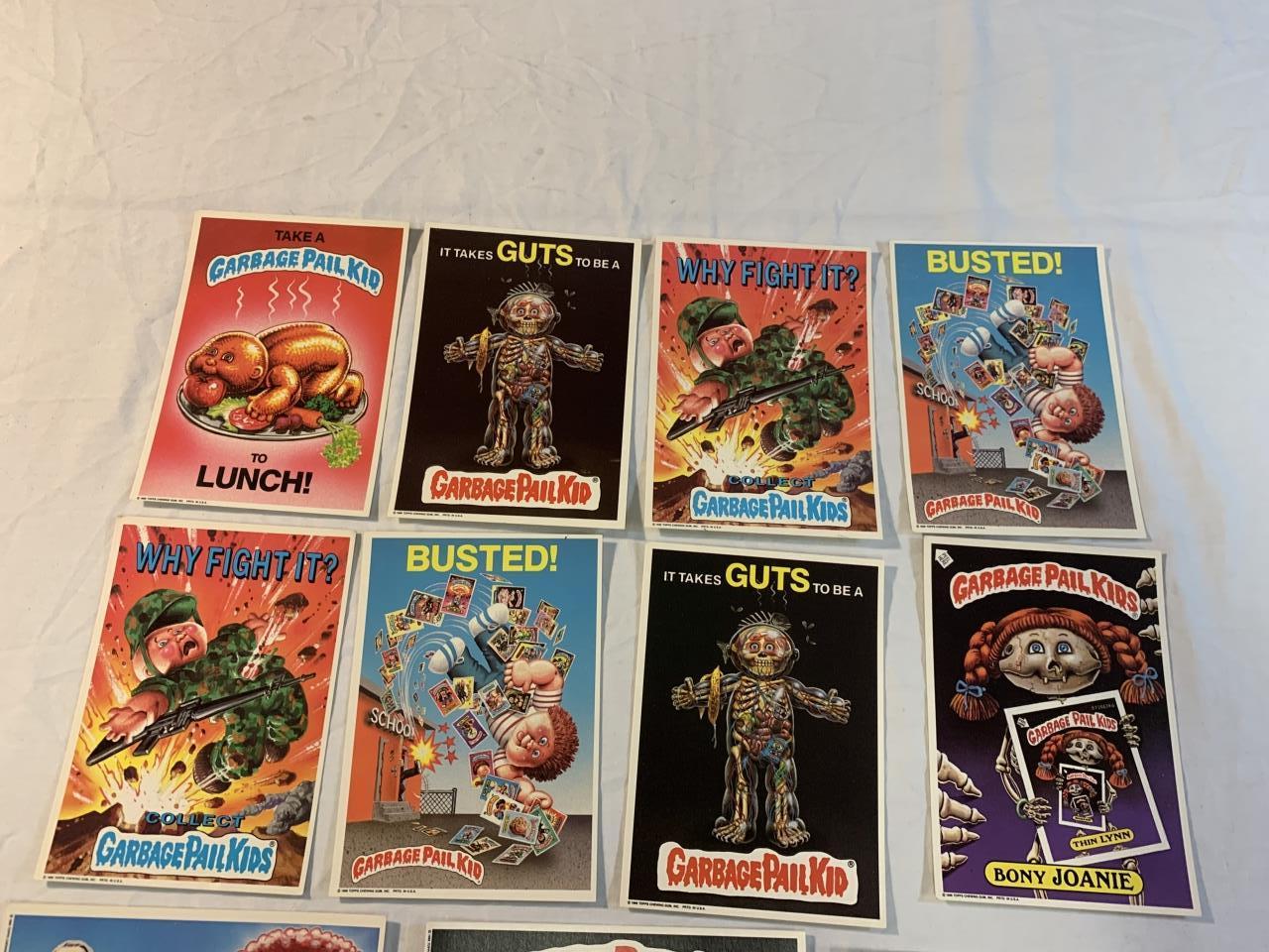 1986 Lot of 14 GARBAGE PAIL KIDS  4X6 Stickers