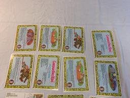 1986 Lot of 14 GARBAGE PAIL KIDS  4X6 Stickers