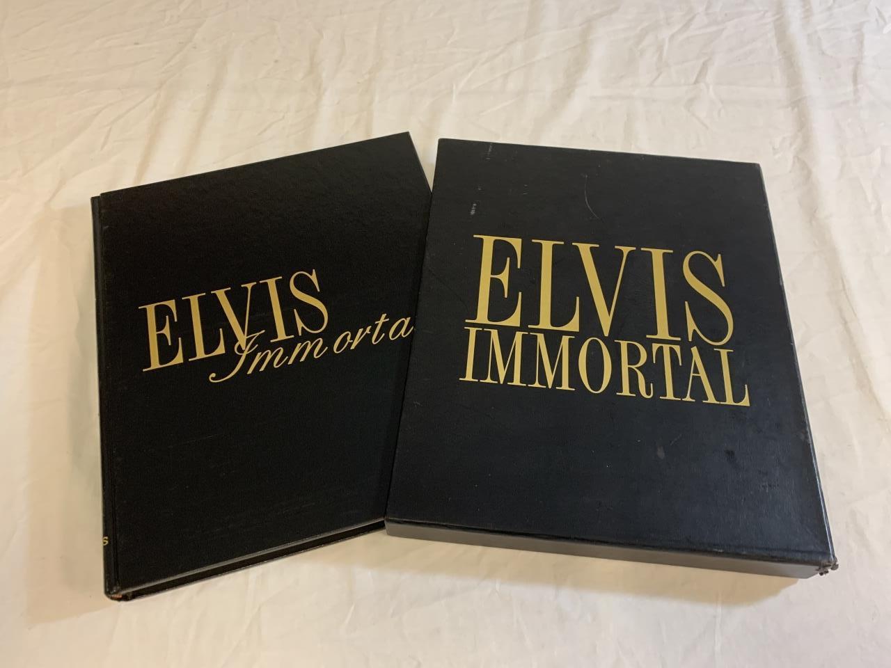 ELVIS PRESLEY IMMORTAL HC Photo History Book & CD