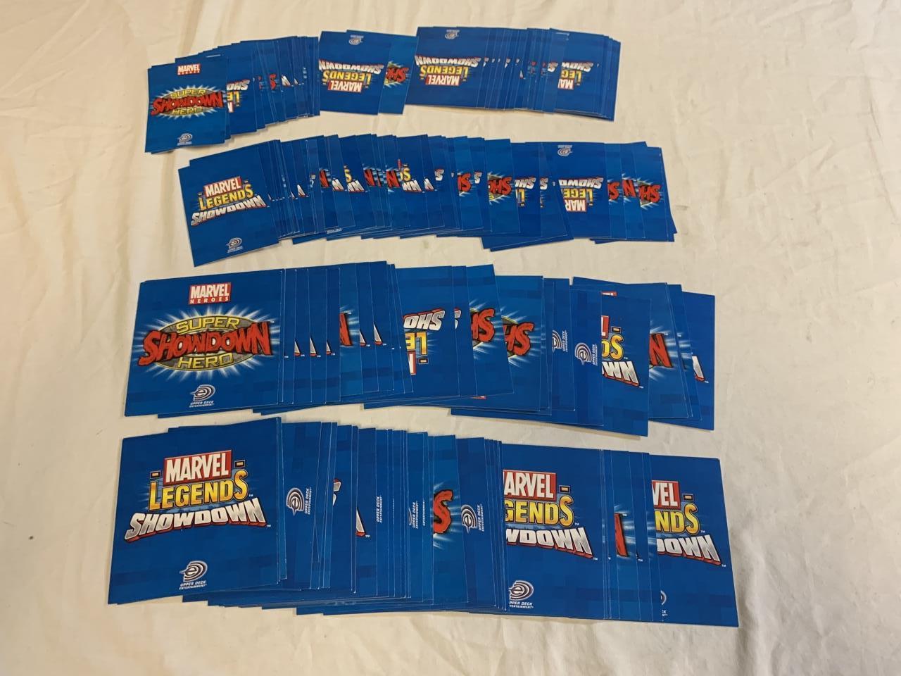 Lot of Marvel Legends Showdown Trading Cards