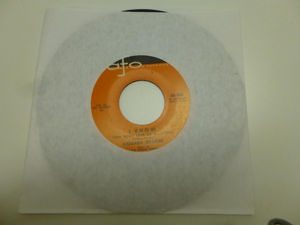 BARBARA GEORGE I Know 45 RPM Record 1961