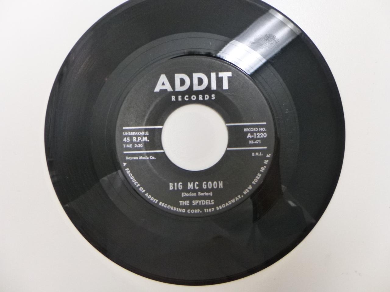 THE SPYDELS Big Mc Goon 45 RPM Record 1960