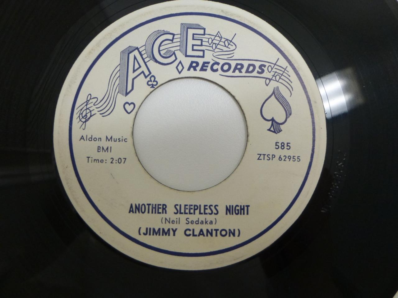 JIMMY CLANTON Another Sleepless Night 45 RPM Recor