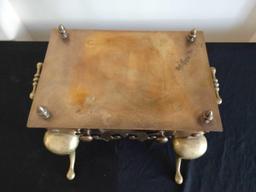 Ornate brass low table