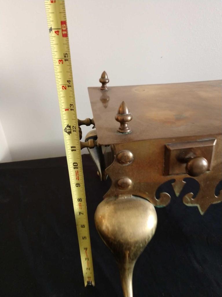 Ornate brass low table