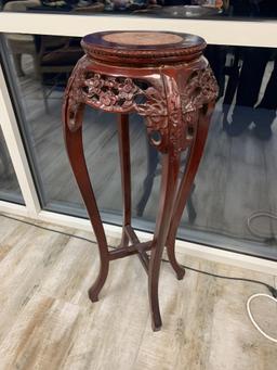 Asian-Inspired Tall Plant Vase Stand