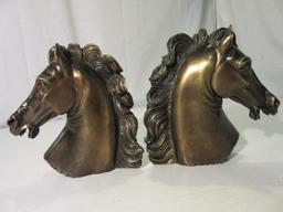 2 7" Brass Horse Heads