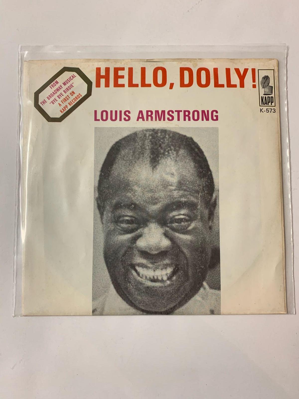 Louis Armstrong ?? Hello, Dolly! 45 RPM 1950s Record