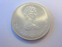 1976 .925 Silver Montreal 1976 Olympiad XX1 5 Dollar Coin
