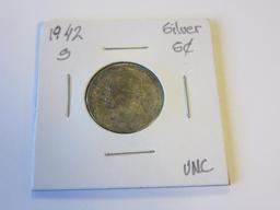 1942-S .35 Silver Uncirculated Wartime Nickel