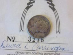 1942 .90 Silver "Winged" Liberty Dime w/ Certificate of Ownership