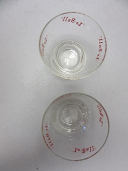 Pair of Lo-Ball Tumbler Glasses 3.25" Tall