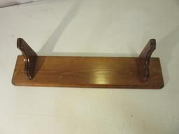 Lot of 2 Wooden Mounting Shelves 24"x 5" 28"x 5"