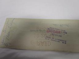 Two vintage CocaCola, Greenwood, Miss. canceled checks. Sequentially numbered No. 6333 and 6334