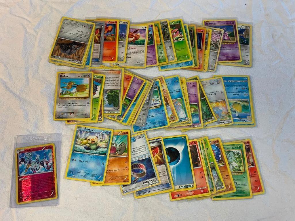 Lot of 50 Pokemon Trading Cards with 1 Holofoil Card