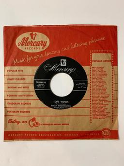 Dinah Washington ?? Soft Winds / Tears To Burn 45 RPM 1956 Record