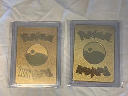 Lot of 2 POKEMON 15g Gold Cards-Mint condition