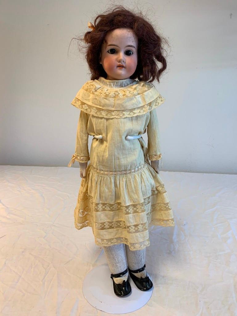Antique 20" Germany Bisque Doll with Dress