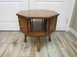 Wooden Octagonal Side Table