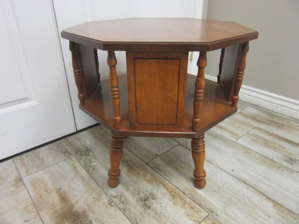 Wooden Octagonal Side Table