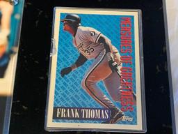 FRANK THOMAS White Sox Wall Plaque with Photo and Trading Card