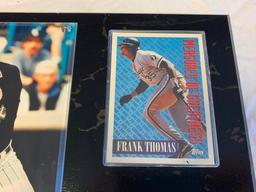 FRANK THOMAS White Sox Wall Plaque with Photo and Trading Card