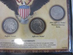 120 Years of American Classic Nickels w/ COA