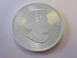 .999 Silver 3/4oz 2016 Canada 2 Dollar Coin