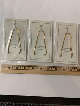 Lot of three 12k gold filled necklace chain