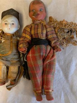 Lot of 4 Antique Bisque Dolls