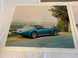 1962, 1966 and 1974 CORVETTE 20" x 16 3/4" Poster by Princeton 1977