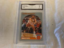 MARK JACKSON 1990 Hoops Basketball Card Menendez Brothers Graded 7 NM