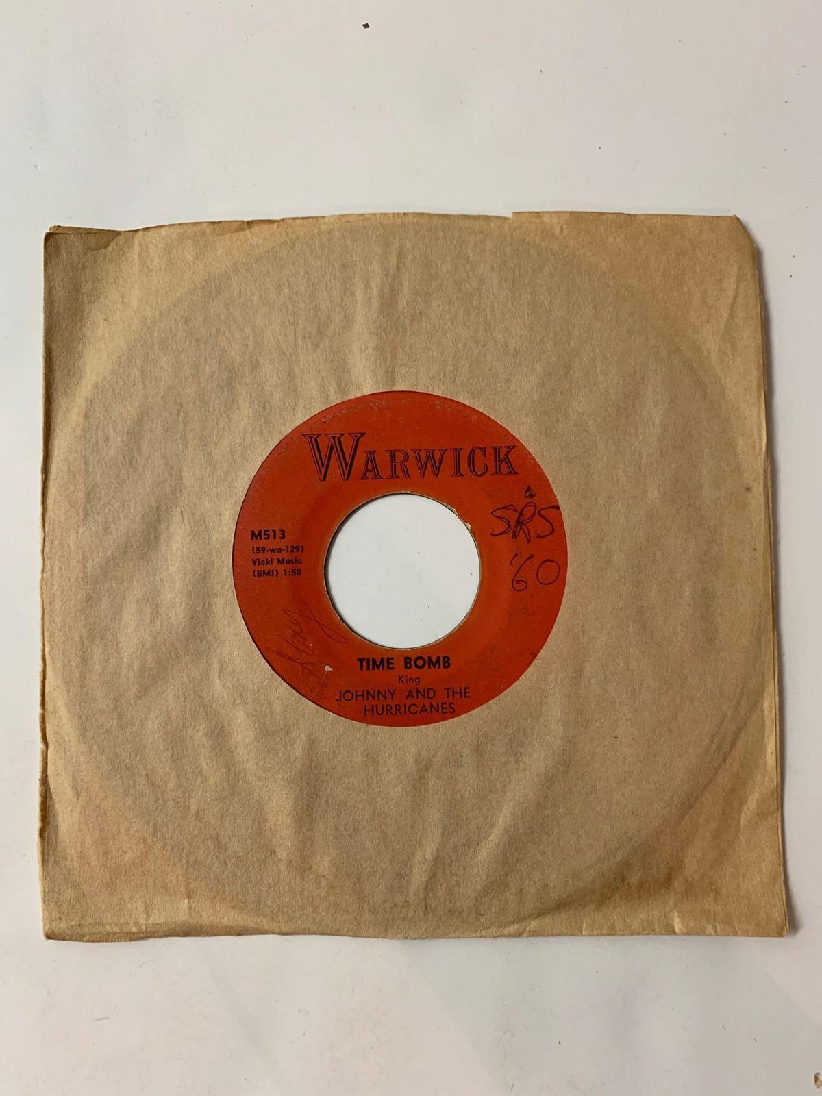 JOHNNY AND THE HURRICANES ?? Reveille Rock / Time Bomb 45 RPM 1959 Record