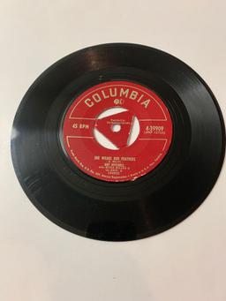 GUY MITCHELL She Wears Red Feathers / Pretty Little Black-Eyed Susie 45 RPM 1952 Record