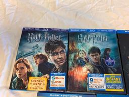 Lot of 5 BLU-RAY Movies Harry Potter, The Hobbit